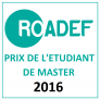 Prix étudiant de master de la ROADEF